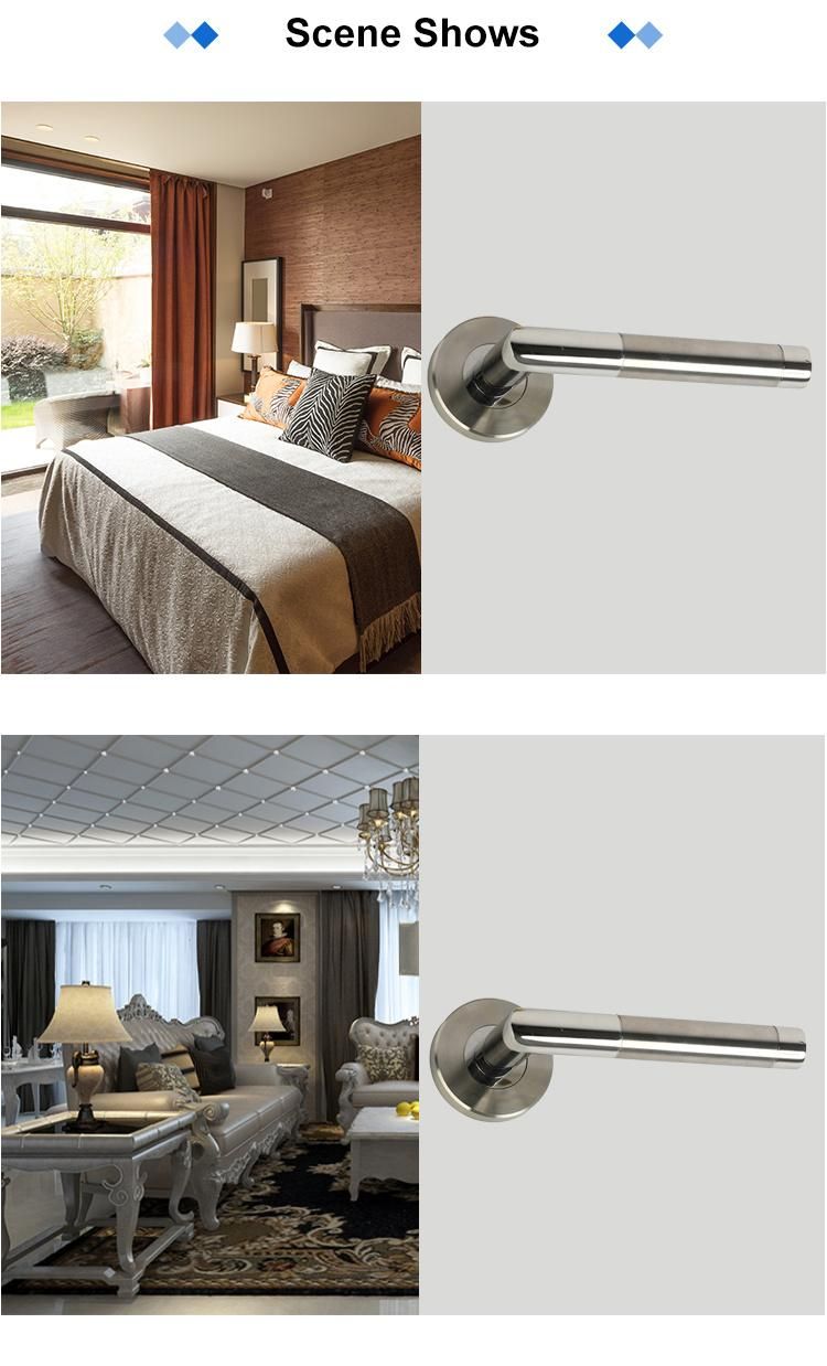 Factory Supply Stainless Steel Lever Door Handle for Glass Door