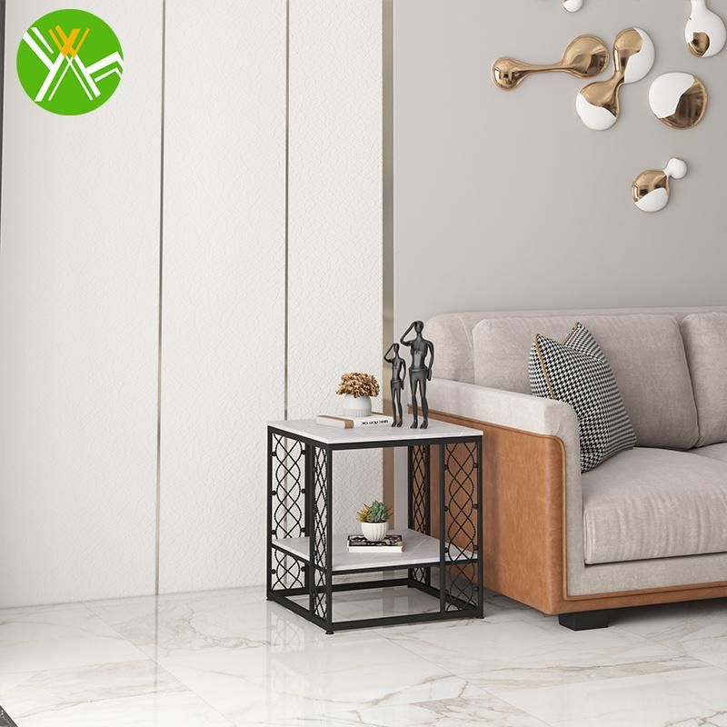 Yuhai Marble Side Table Sofa Nordic Accent Tea End Furniture Luxury Gold Modern Bed Marble Coffee Side Table for Living Bedroom