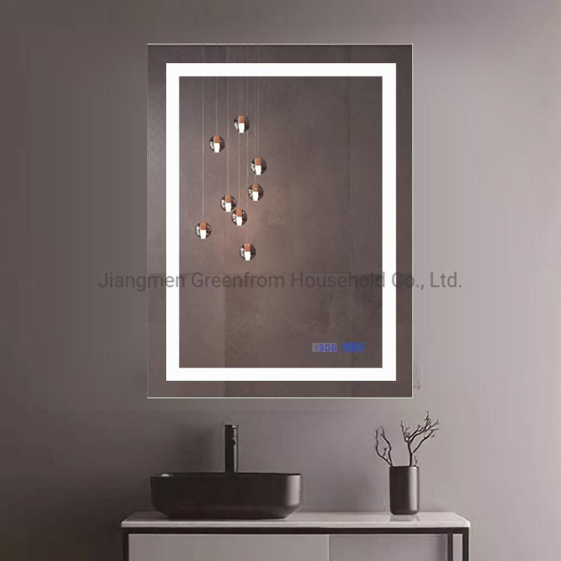 LED Backlit Bathroom Wall-Mounted Vanity Mirrors with Lights and Dimmable Touch Sensor