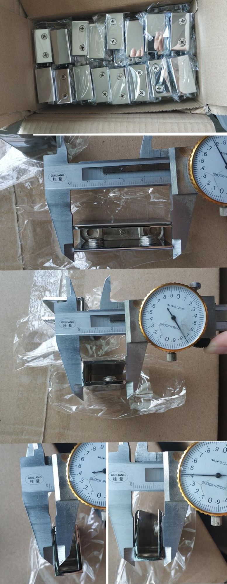 Good Price Bathroom Zinc Alloy Glass Clamps for 10mm Glass