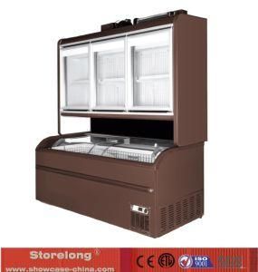 Vertical and Horizontal Freezer Showcase Combination Hybrid Convenient Store