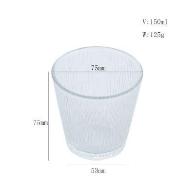 250ml Large Size Transparent Glass Candle Jars Candle Holder