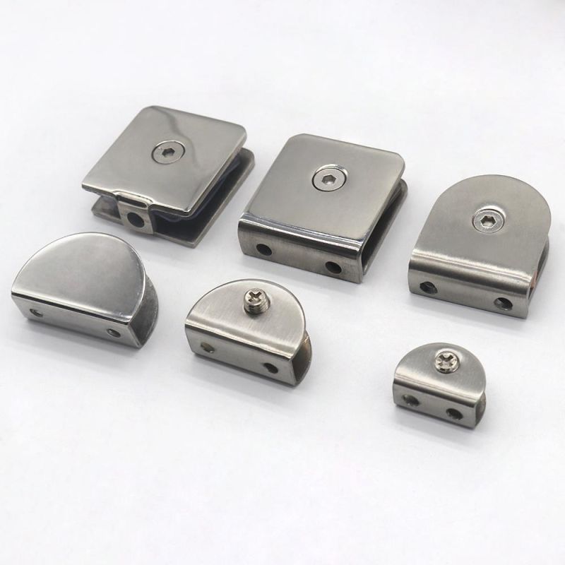 Bathroom Mirror Glass to Wall Stainless Steel Shower Glass Clamps