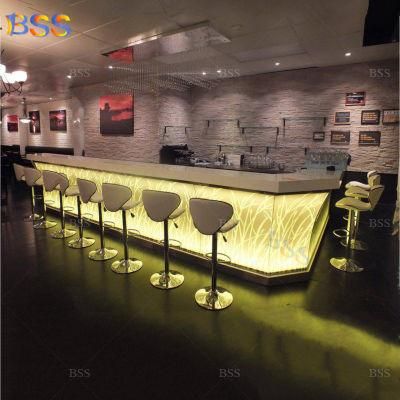 Coffee Shop Cash Counter Fashion Design LED Modern Cash Counter Design