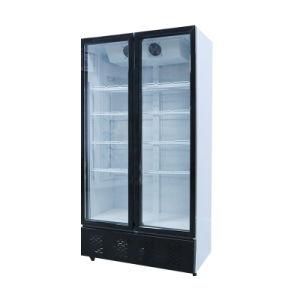 742L Supermarket Glass Door Beer Display Fridge Upright Cold Drink Refrigerator Beverage Showcase for Shop Supermarket Store