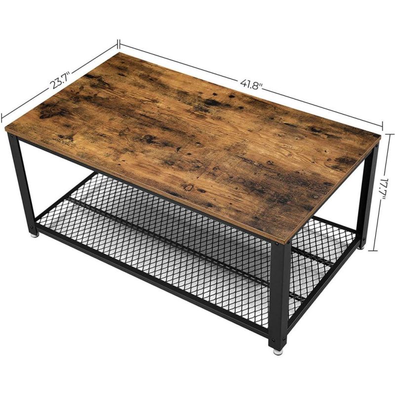Coffee Table with Wire Mesh