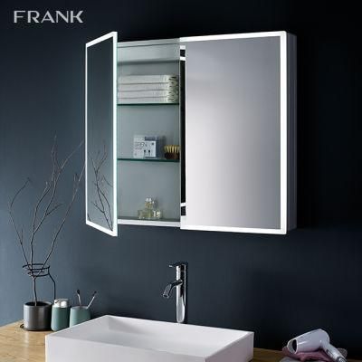 Decorative Medicine Cabinet LED 2 Doors Bathroom Mirror