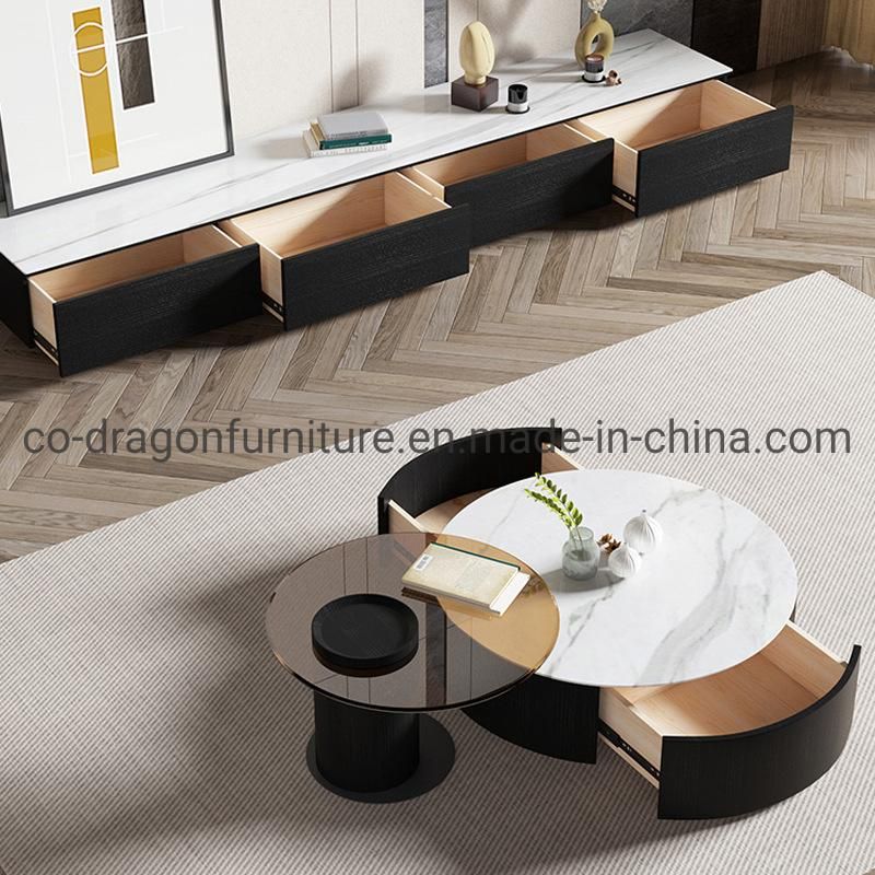 Fashion Luxury Coffee Table with Marble Top for Home Furniture