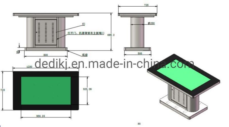 55 Inch Interactive Multi-Function Touch Screen Coffee Table