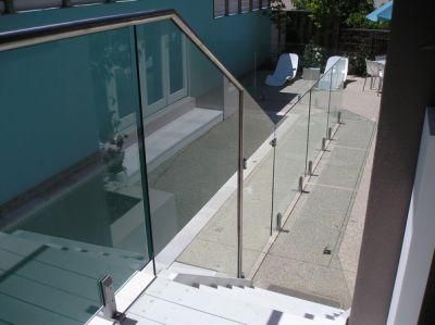 Frameless Glass Balcony Railing Modern Design Glass Terrace Railing