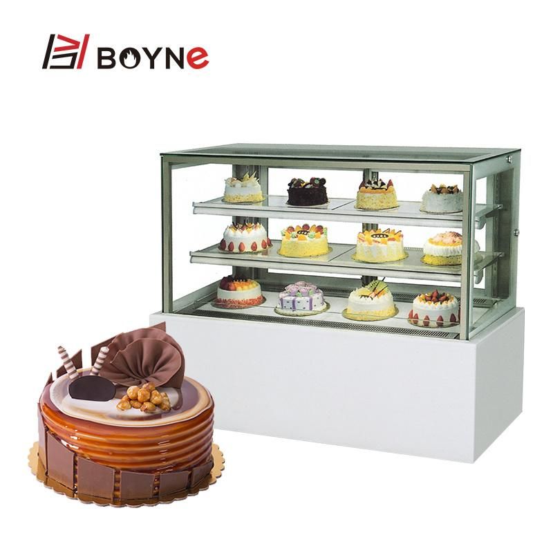 2 Layer or 3 Layer Cake Chiller Showcase Cabinet Pastry Display