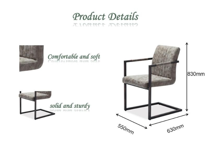 Modern Design PU Colorful Comfortable Furniture Elegant High Back Dining Upholstered Restaurant Dining Chair