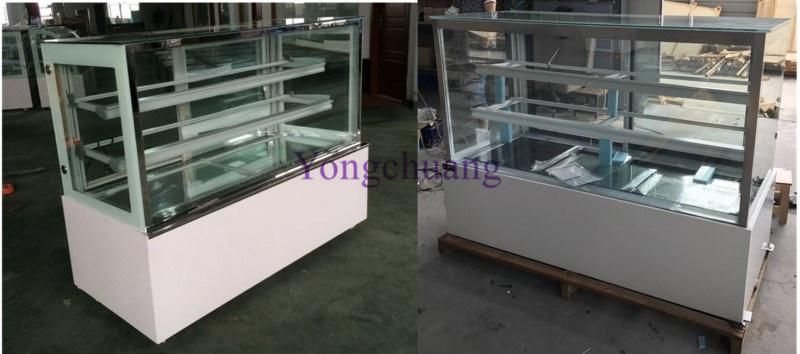 Factory Directly Sales Glass Cake Display / Cake Showcase for Backery Shop/Kitchen Equip