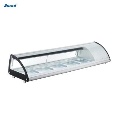 Smad OEM Sushi Display Showcase with Front and Back Open Door