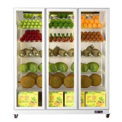 Soft Drink Refrigerated Display Automatic Glass Door Chiller Fridge Cabinet