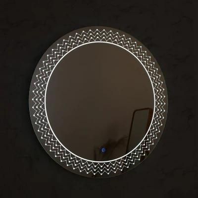 Magnified Fogless Jh Glass China Make up LED Silver Mirror