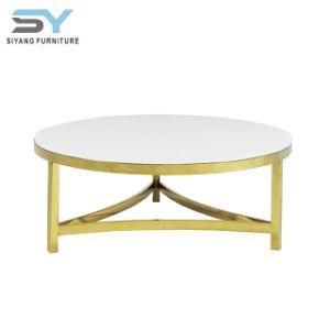 Living Room Furniture Marble Table White Coffee Table Centre Table
