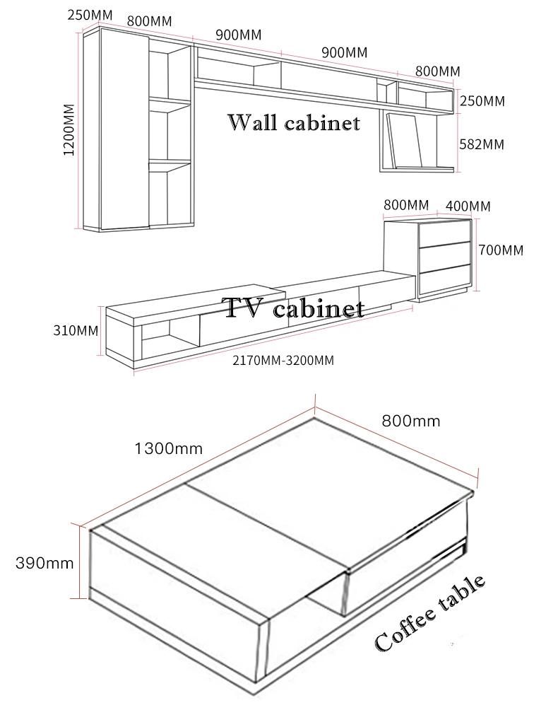 Simple Design China Bedroom Furniture Wooden Table TV Stand (UL-9BE637)