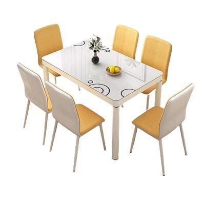 Small Apartment Dining Table 4-6people Rectangular Dining Table