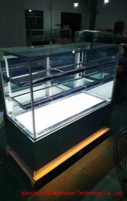 Refrigerator Chiller Display Glass Cake Cabinet Cake Showcase