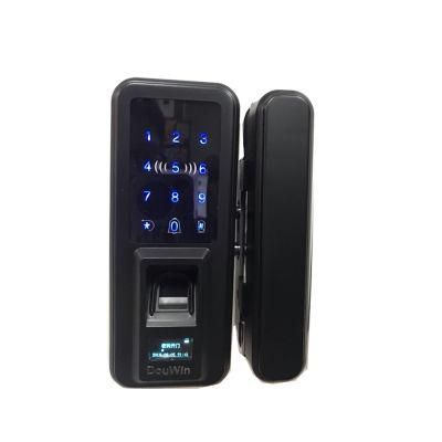 New Password Finger Print Glass Door Lock