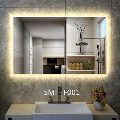 5mm Environment Friendly Ce Certificated Wall Mounted Hotel Bathroom Backlit LED Mirror