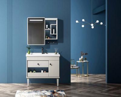 Hotel Home Bathroom PVC with Mirror Wall Mounted Vanity