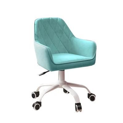 China Wholesale Indoor Bedroom Office Furniture Sofa Chair Velvet Fabric Swivel Adjustable Office Chair