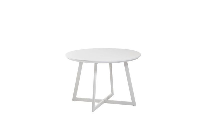 Modern Wholesale Home Dining Kitchen Banquet Furniture MDF Top Metal Steel Dining Table