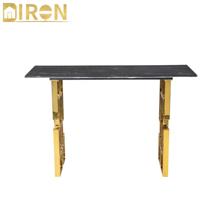 Glass/Marble Unfolded Diron Carton Box Customized Dining and Chair Table