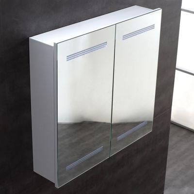 Two Door LED Lighted Mirror Medicine Cabinet with Touch Sensor