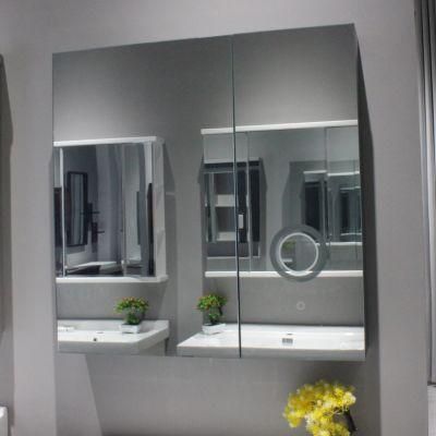 Home Decor Surface Mount Frameless Mirror Medicine Cabinet with Touch Sensor Defogger