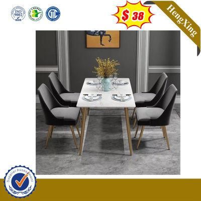 Modern High Quality Customized Unfolded Modern Fixed Dining Table Set