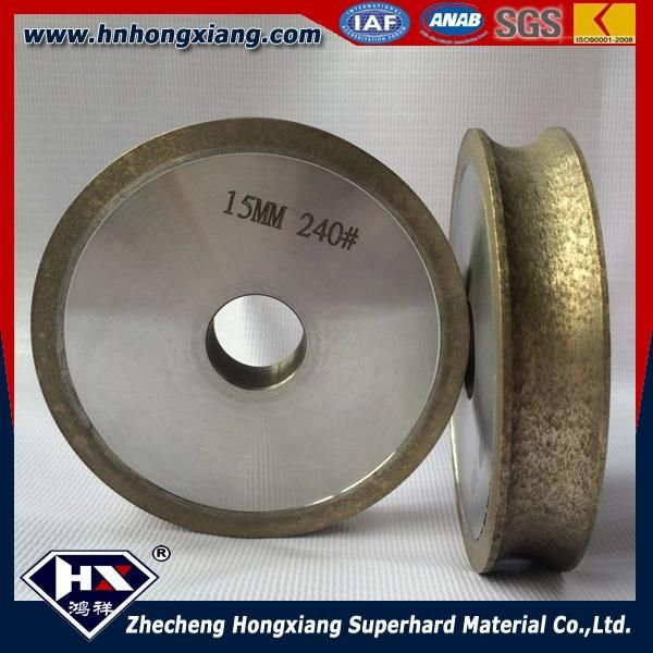 Hnhongxiang Round Glass Edge Diamond Grinding Wheel Trapezoid for Glass