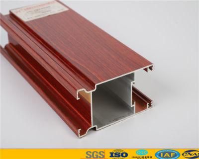 Wooden Grain Aluminum Profile for Casement Window