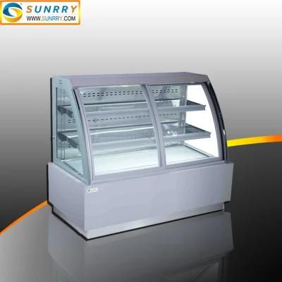 New Front Sliding Door Bakery Counter Display Cake Fridge Showcase