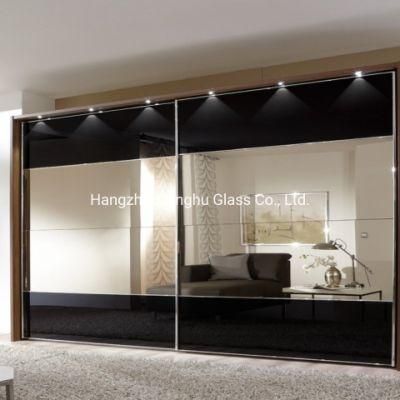 Factory Price 4mm 1220*2440mm Silver Aluminum Clear Safety Back Vinyl Mirror for Wardrobe