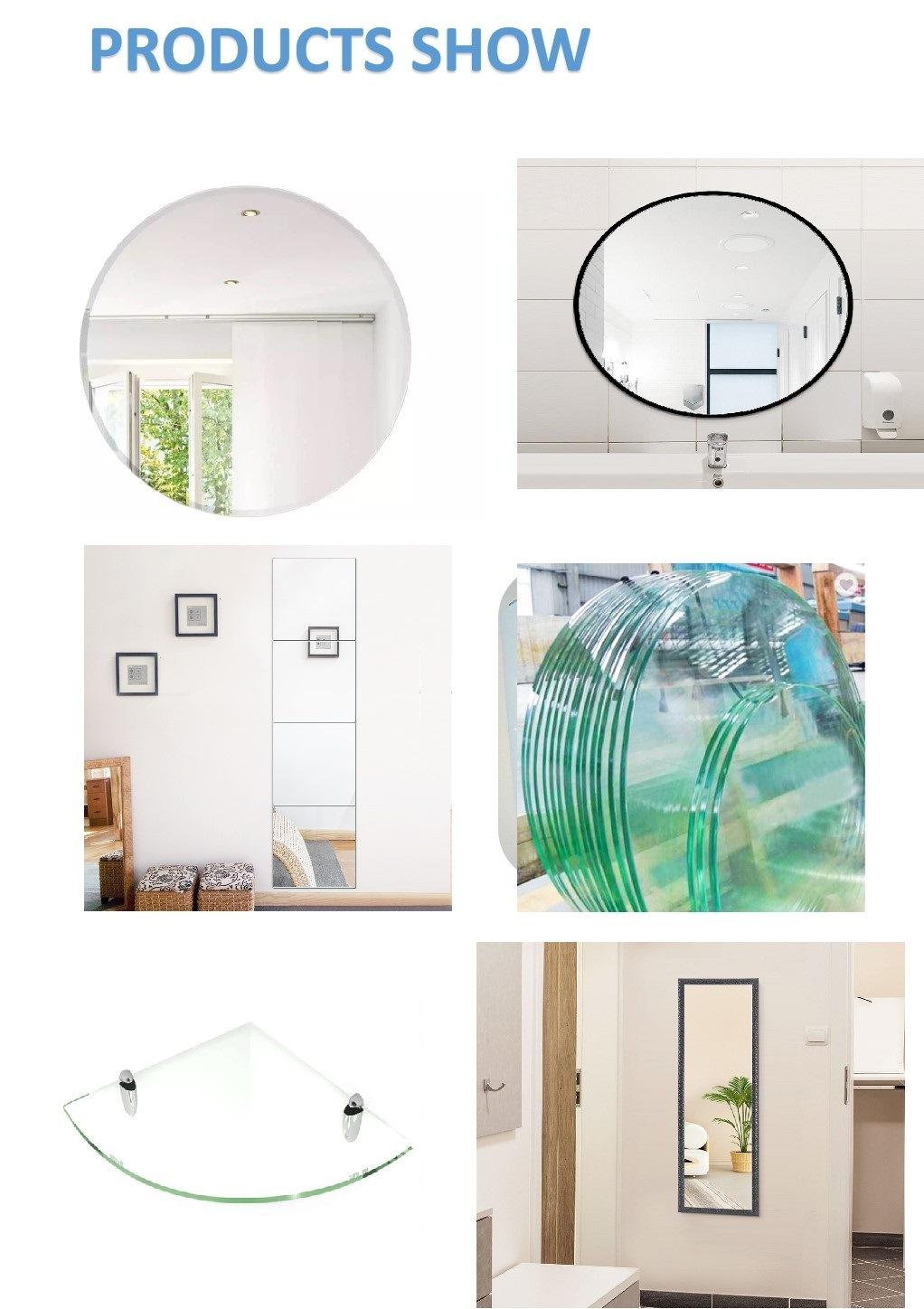 Double Coatingr Silver Bathroom Mirror Frameless Mirrors