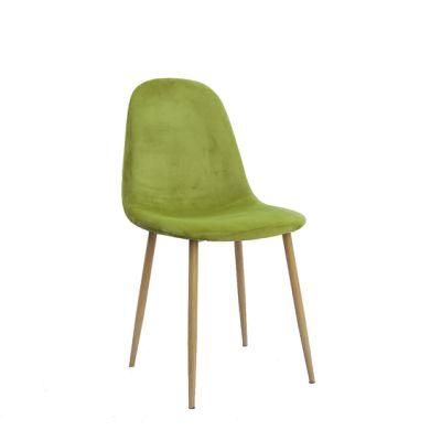 Modern Home Restaurant Furniture Solid Wood Color Light Luxury Velvet Chair Minimalist Leisure Coffer Dining Chair