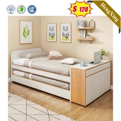 Modern Style Student Push Pull Bunk Bed Bedroom Furniture Single Kids Beds