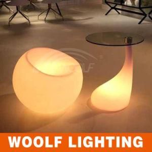 Cheap LED Round Glass Coffee Dining Tables