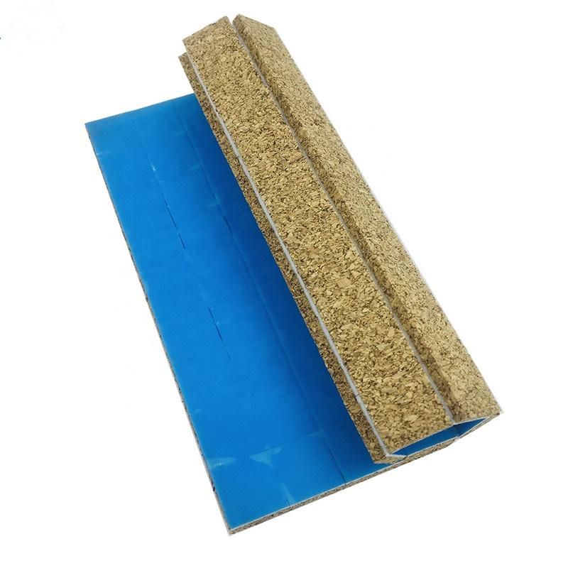 Cork Separator Pads with Self-Adhesive PVC Foam for Glass Protecting Glass Protection Adhesive Cork with Blue Liner- 16*16*3+1mm