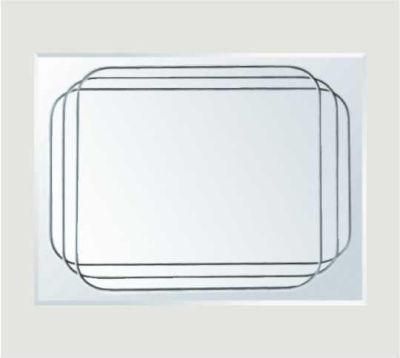 Good Quality Simple Model LED Smart Wall Mounted Defogger Square Bathroom Mirror