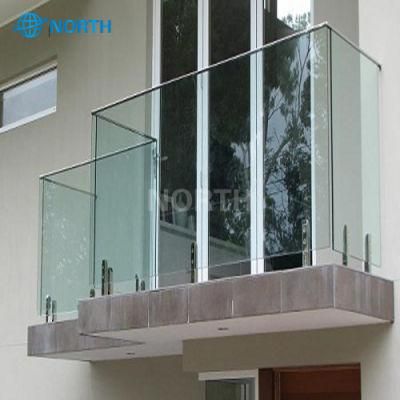 High Quality Modern Terrace Railing Design Glass Balustrade Frameless Railing Balcony Glass