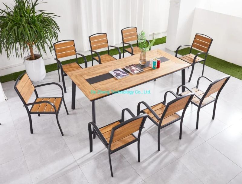 Modern European Glass Dining Table Extendable Modern Garden Furniture Factory Direct Sales Extendable Table