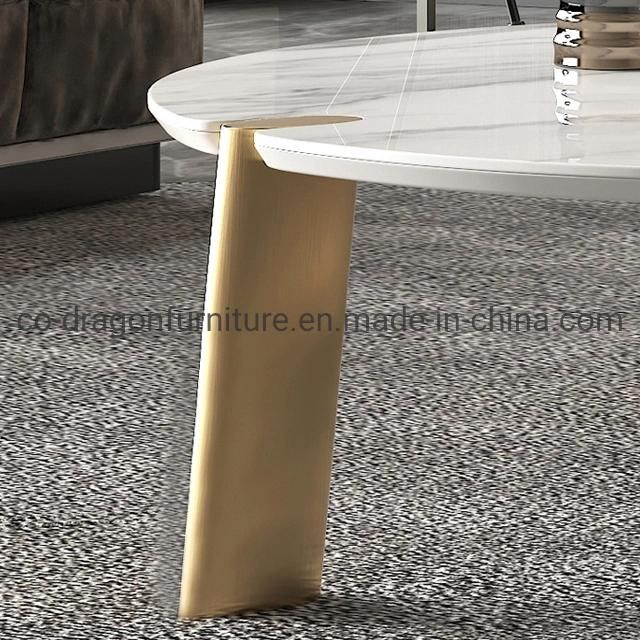 Modern Luxury Marble Top Coffee Table Group for Livingroom Furniture