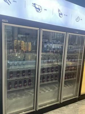 Beverage Soft Drink Glass Door Fridge Cabinet Display Chiller