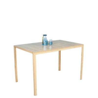 China Wholesale Minimalist Modern Style Design Square Desk Study Home MDF Top Dining Table