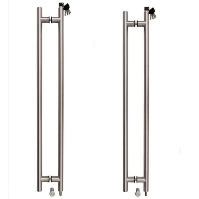 Pull Handle Stainless Steel Glass Door Lock Handles