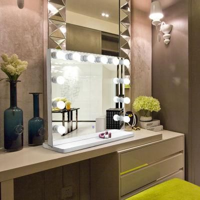 Home Products Desktop Hollywood Make up Mirror with LED Bulbs USB Port Power Charging